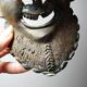 Vintage bronze African mask Bamoun, Cameroon