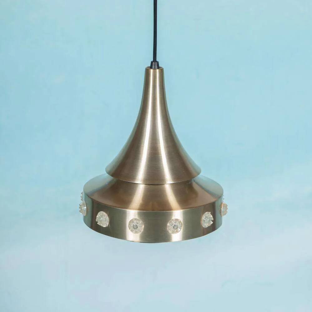 Danish space age suspension design, vintage pendant from the sixties.