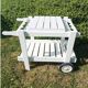 Vintage white wooden garden table