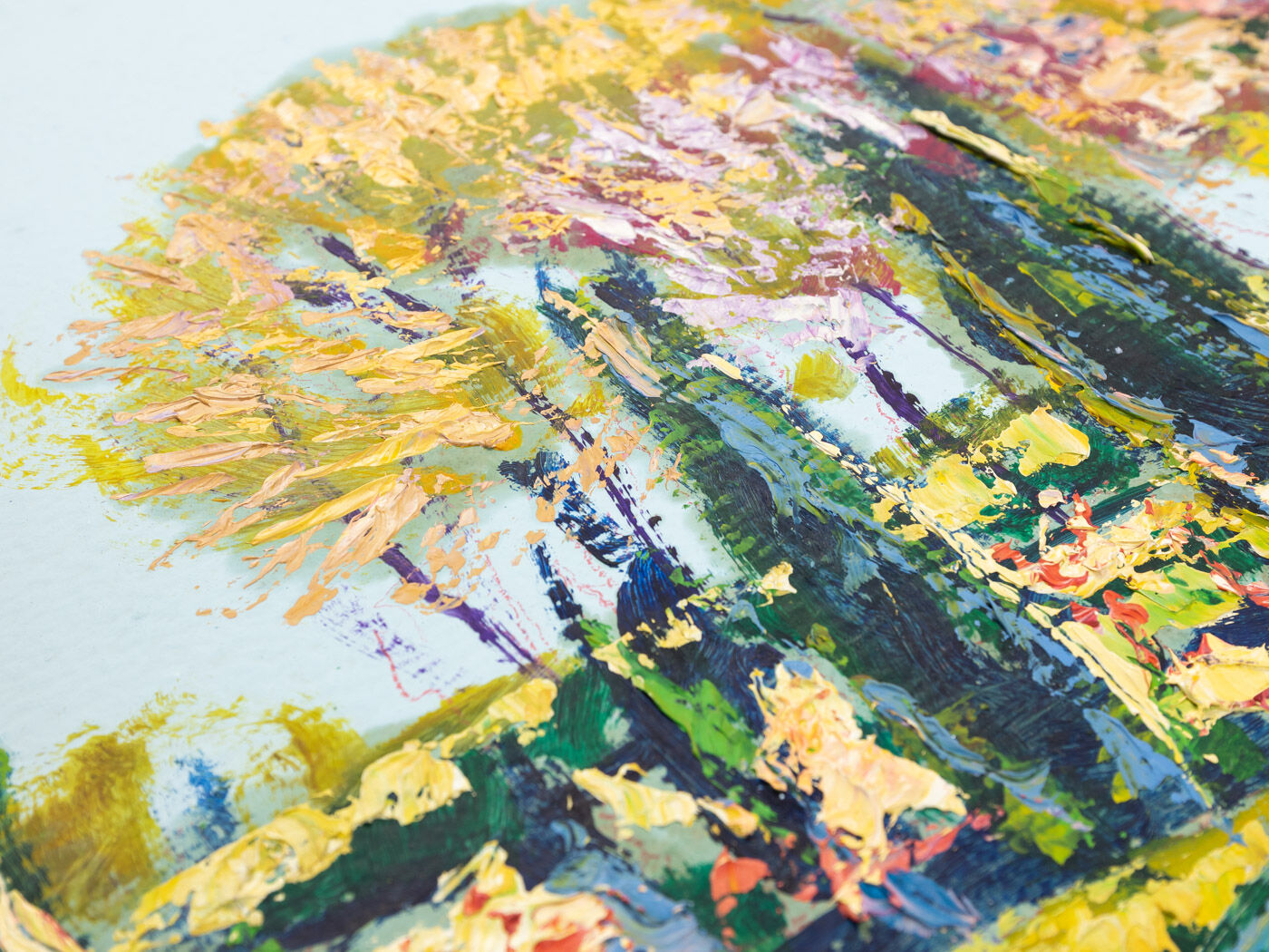 Spring, oil on plate, 87 x 71 cm