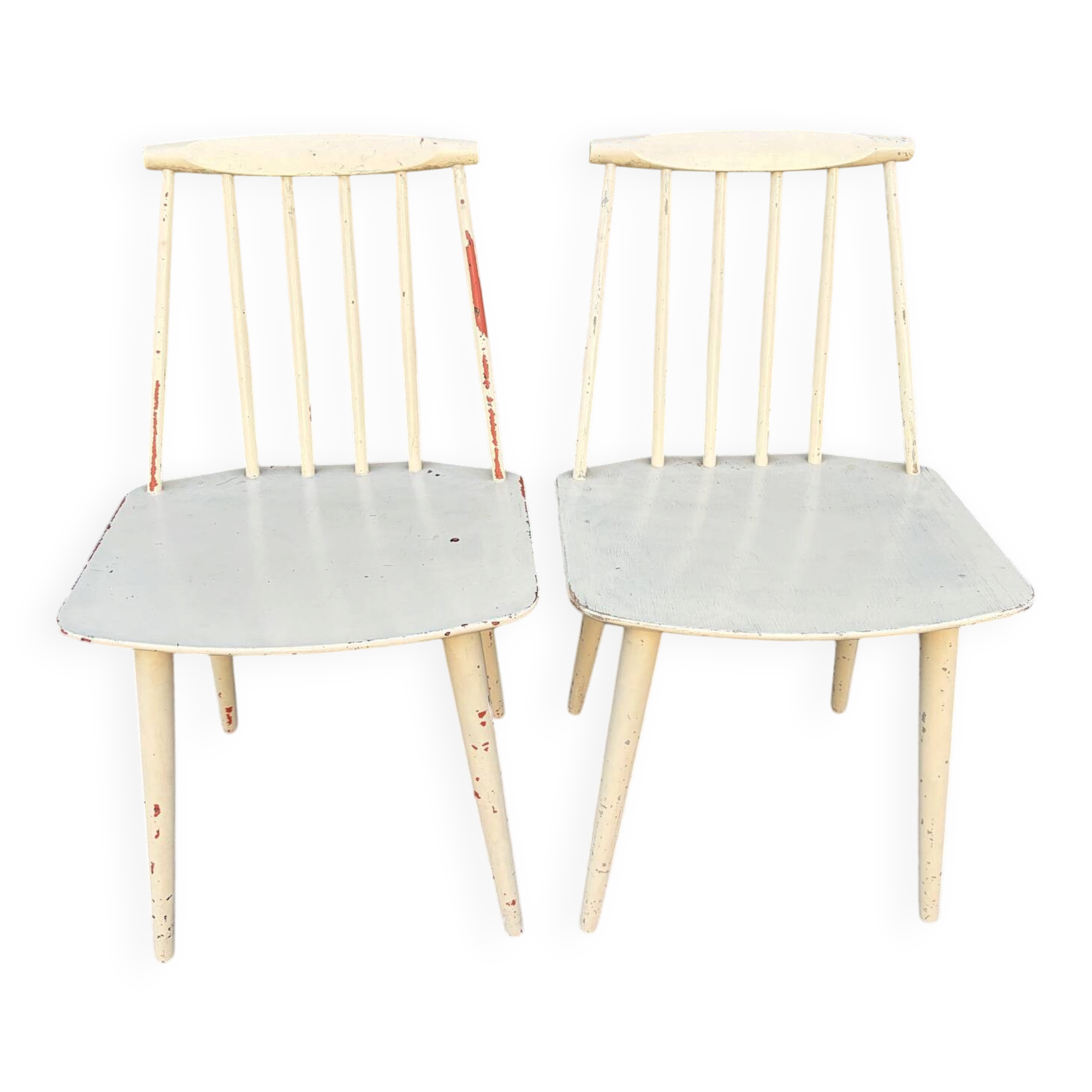 Pair of vintage chairs made in Denmark 70s/80s.