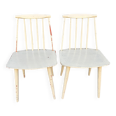 Pair of vintage chairs made in Denmark 70s/80s.