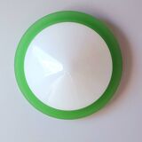 Glass and opaline wall light, 1970.