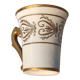 Coffee cup Porcelain of Paris Camille Le Tallec - Hand-painted 1961