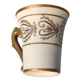 Coffee cup Porcelain of Paris Camille Le Tallec - Hand-painted 1961