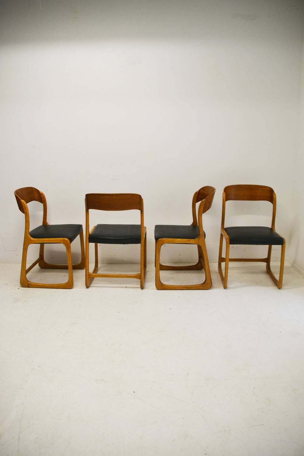 Set of 4 Baumann Traineau model chairs