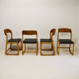 Set of 4 Baumann Traineau model chairs
