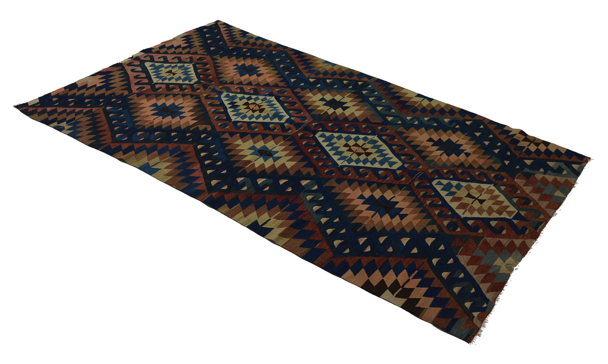 Anatolian handmade kilim rug 284 cm x 160 cm