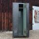 Restored industrial cloakroom