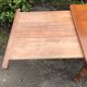 Antique Louis Philippe style farmhouse table in solid cherry wood with its 2 extensions.