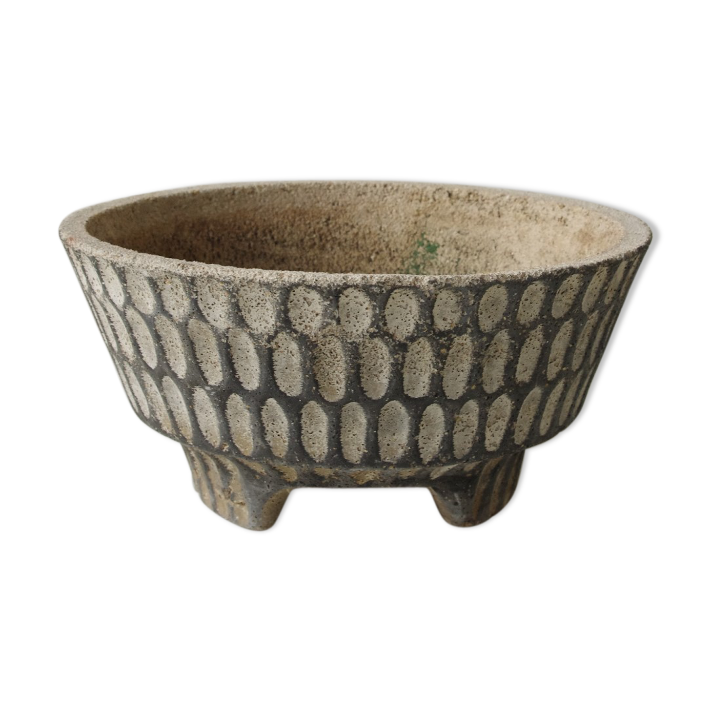 Vintage concrete planter, 1970