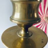 Antique bronze candle holder