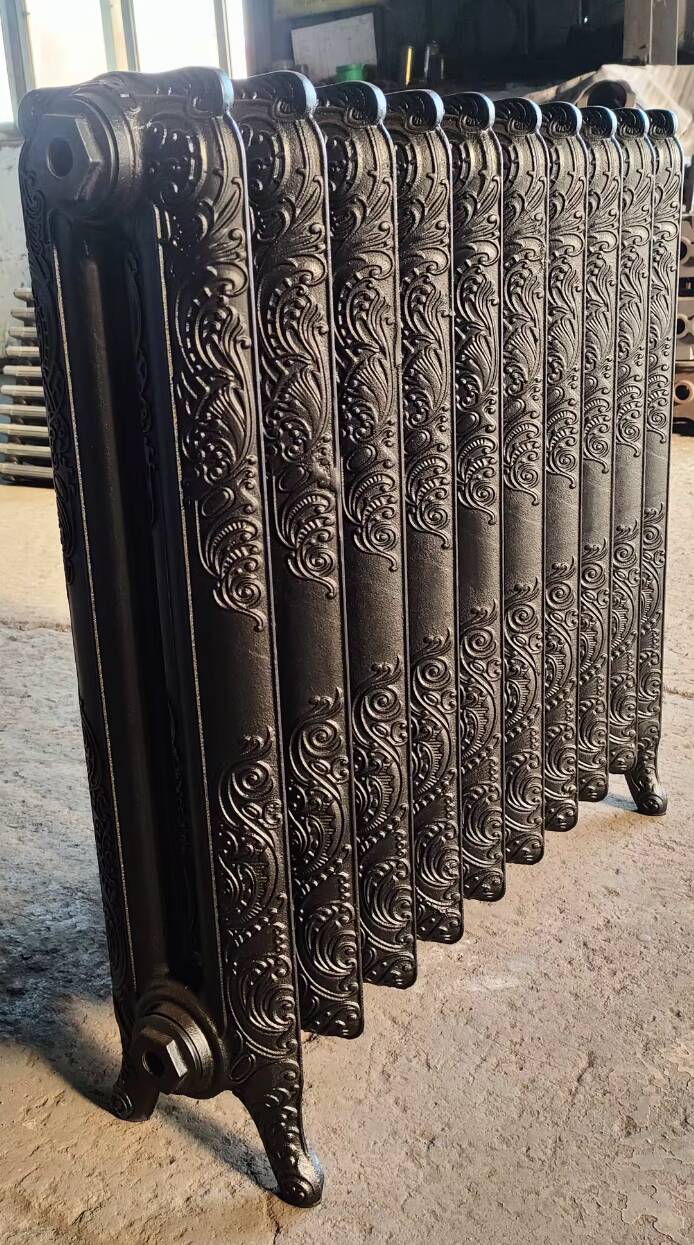 Rococo floral cast iron radiator