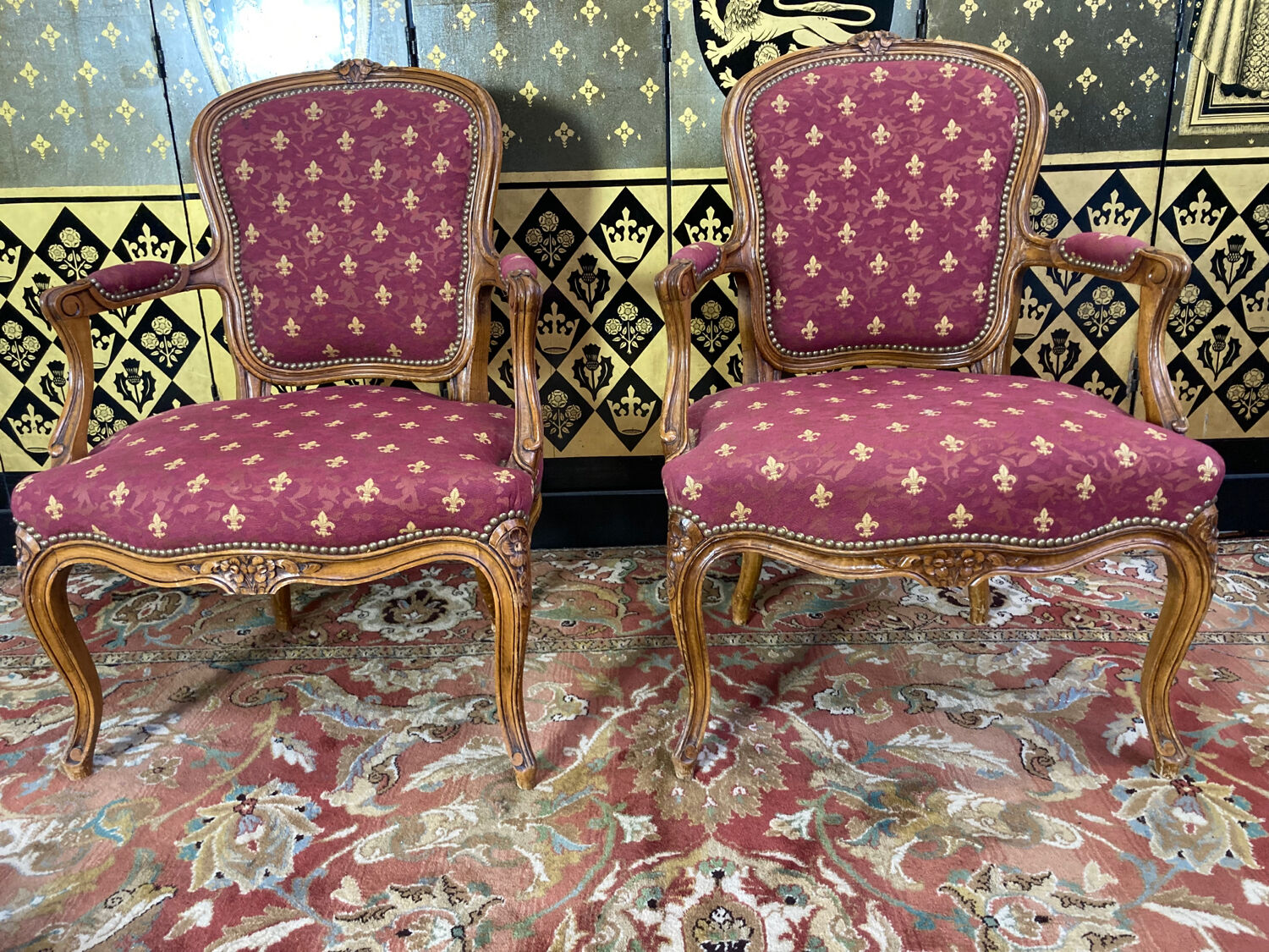 Pair of Louis XV armchairs