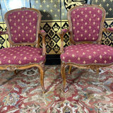 Pair of Louis XV armchairs