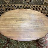 Louis Philippe style oval extendable dining table