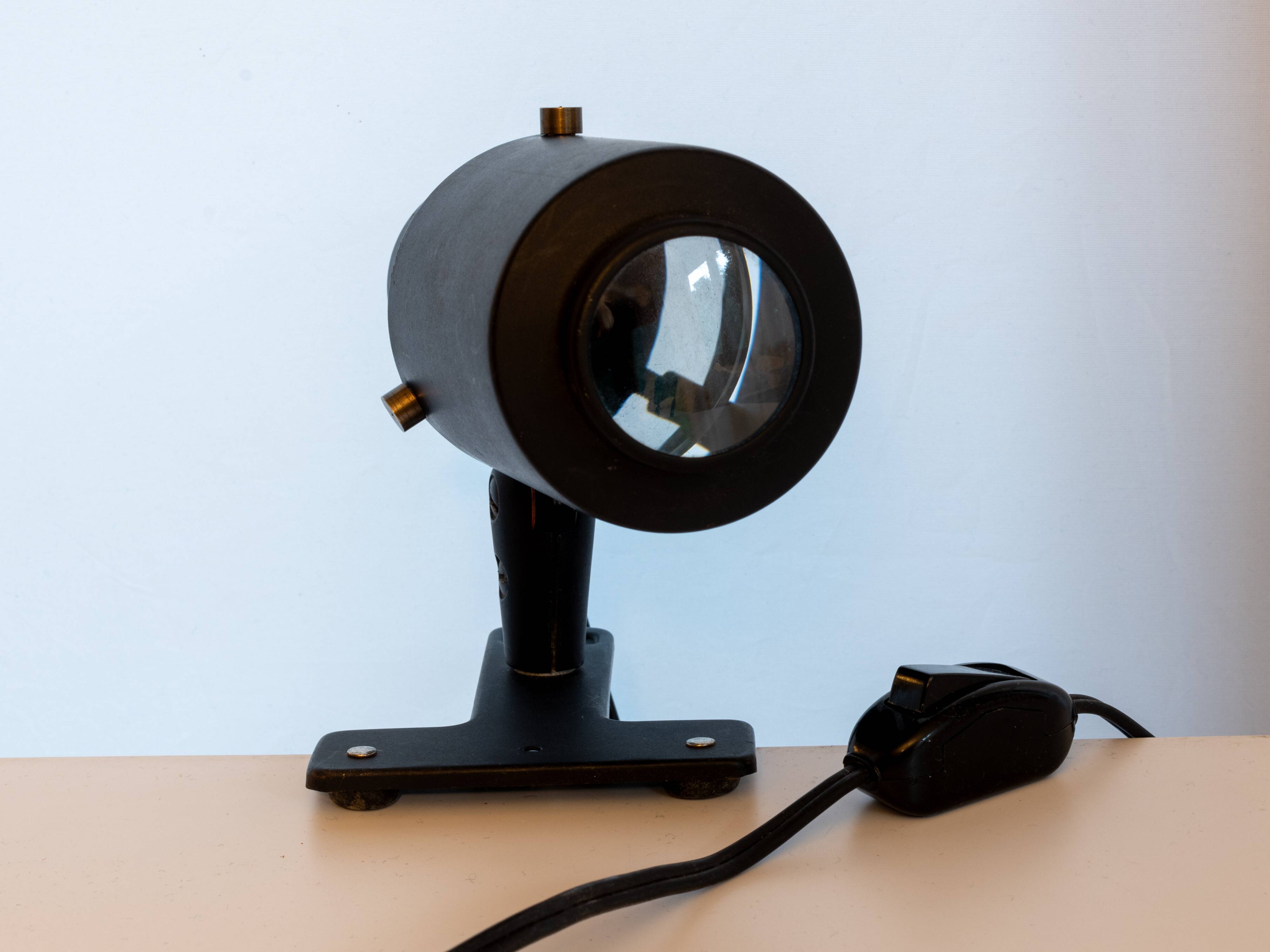 Lita clamp spotlight, Zodiac model by Jacques Biny