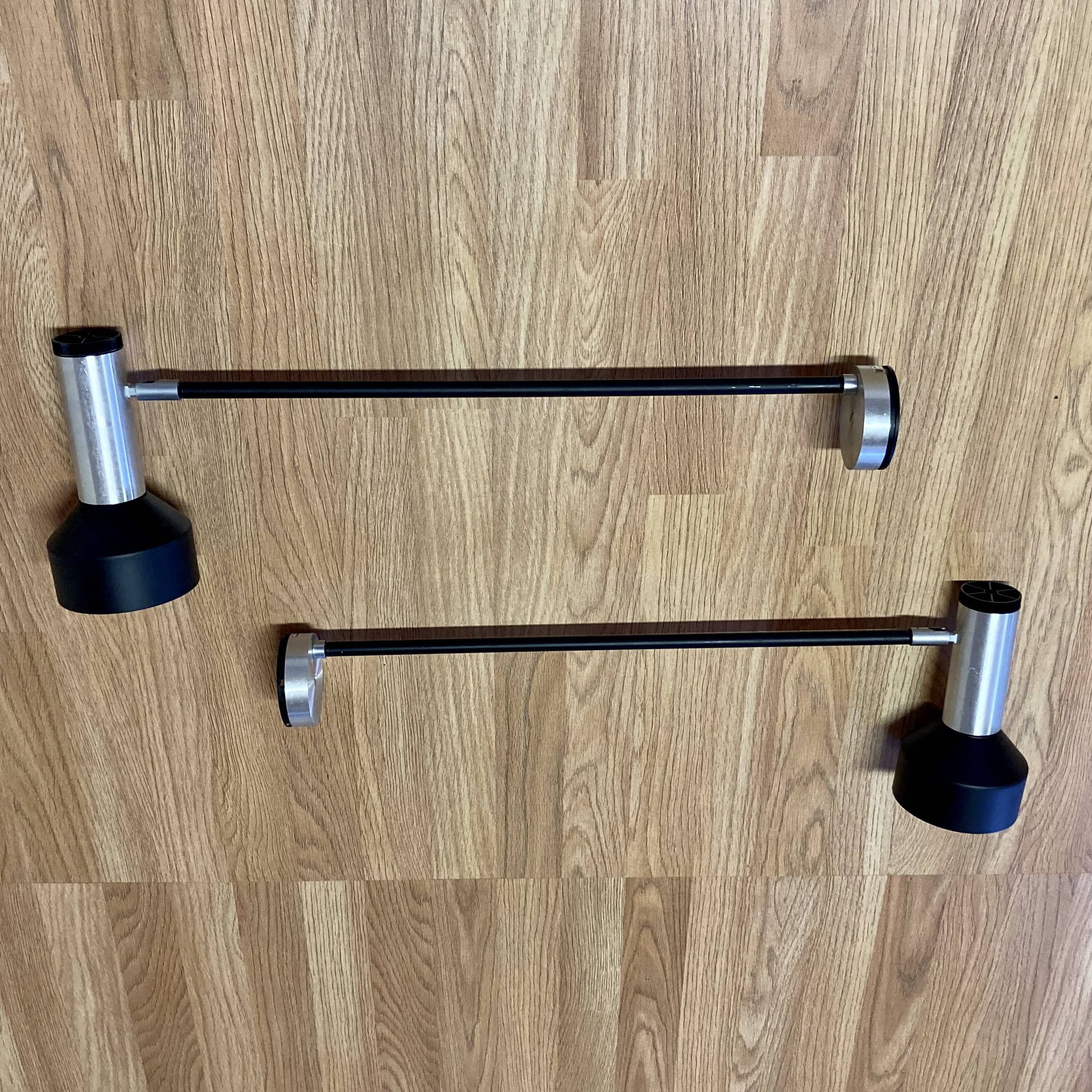 Pair of large 65 cm wall lights, 1950s design.
