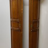 Pair of corners in ash and oak of the nineteenth century