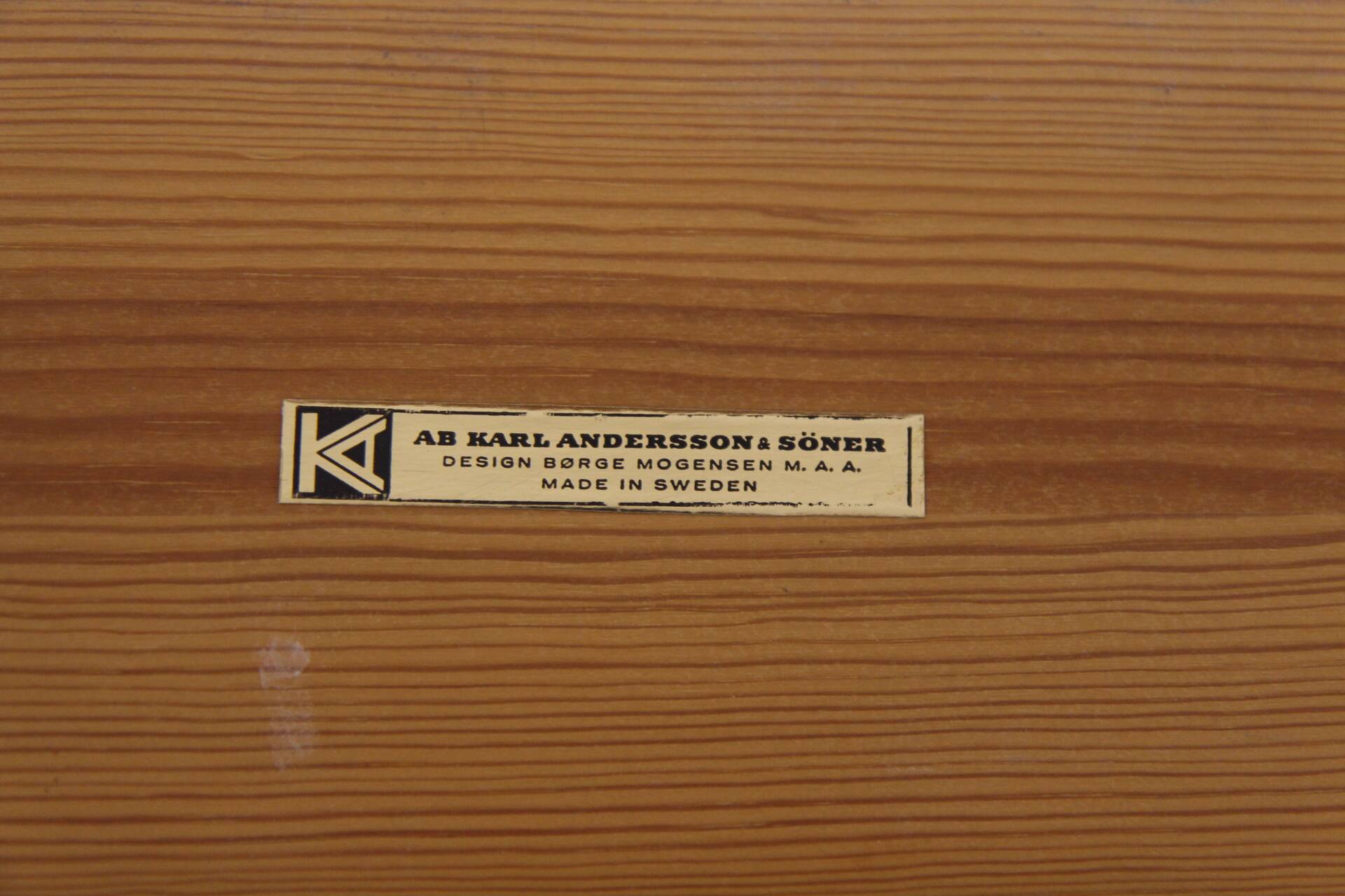 Pine dining table, Borge Mogensen, Sweden, 1960