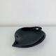 Black ceramic catchall, organic shape, vintage.