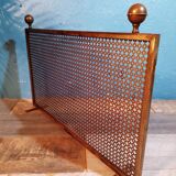 Perforated metal fire screen 1950s