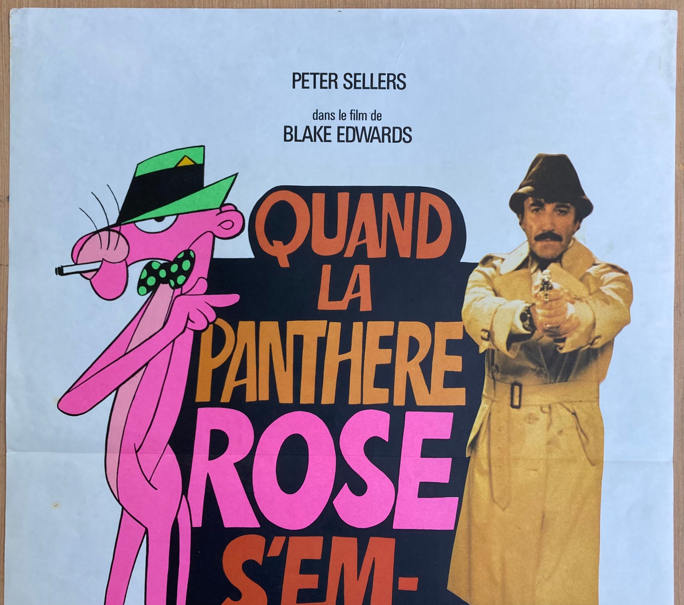 Affiche cinéma originale "Quand la Panthère Rose s'emmêle" Peter Sellers