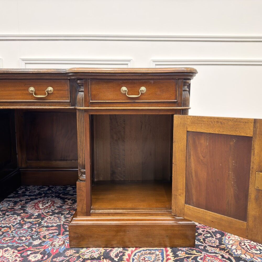 Classic English Chesterfield Desk with Backboard