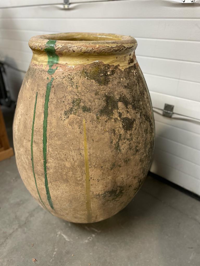 Old jar, called "jar of Biot" with varnished neck