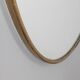 Vintage 1950s wall mirror in golden brass italian design