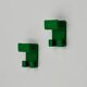 Green Wall Hooks by Olaf Von Bohr for Gedy 1970s
