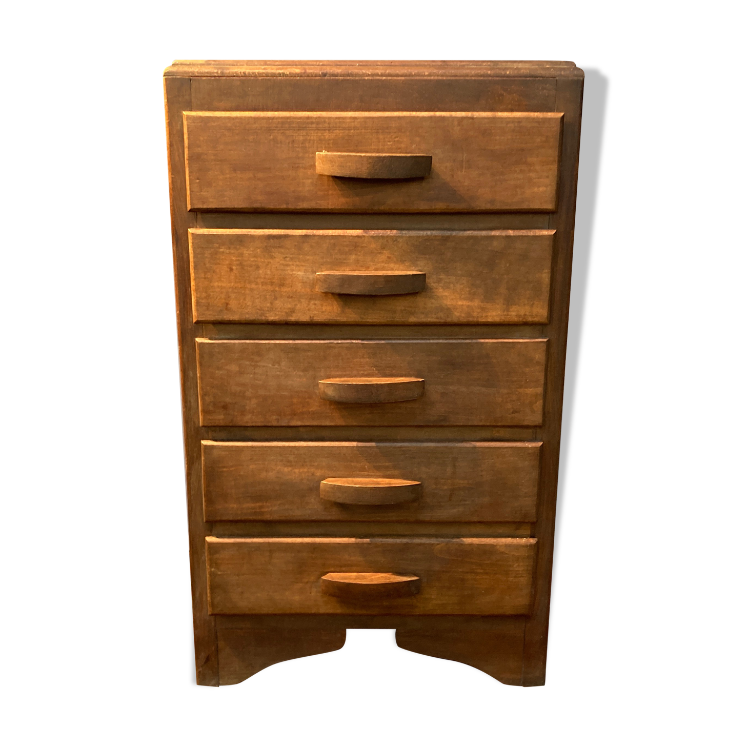 Commode rustique en bois. 5 tiroirs