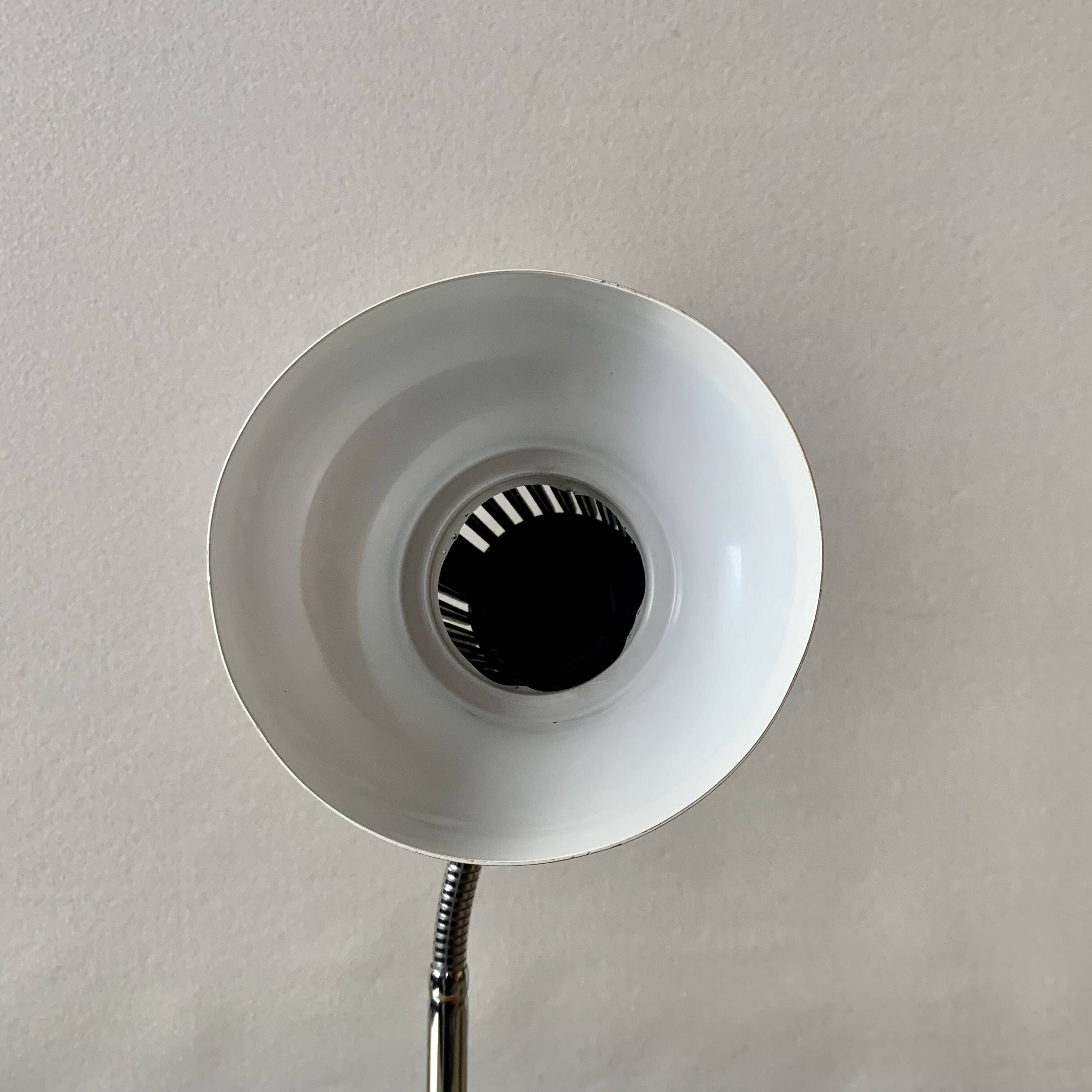 Vintage Massive white and black desk lamp - 1970s