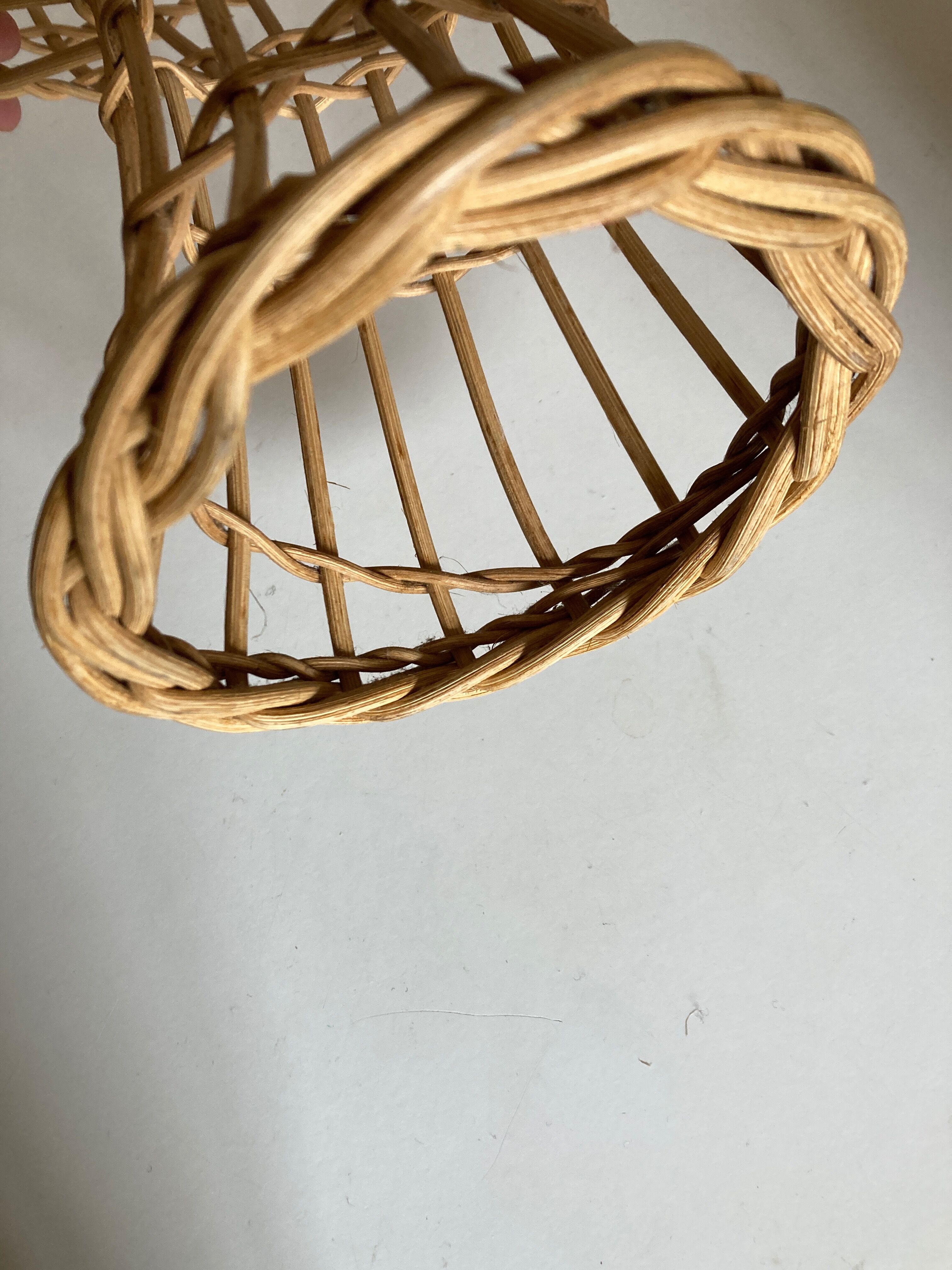 Rattan mannequin head 1960