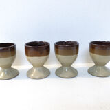 4 stoneware shells, 1970