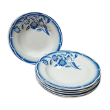 Set 6 Digoin hollow plates