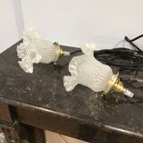 Set of two portable lamps