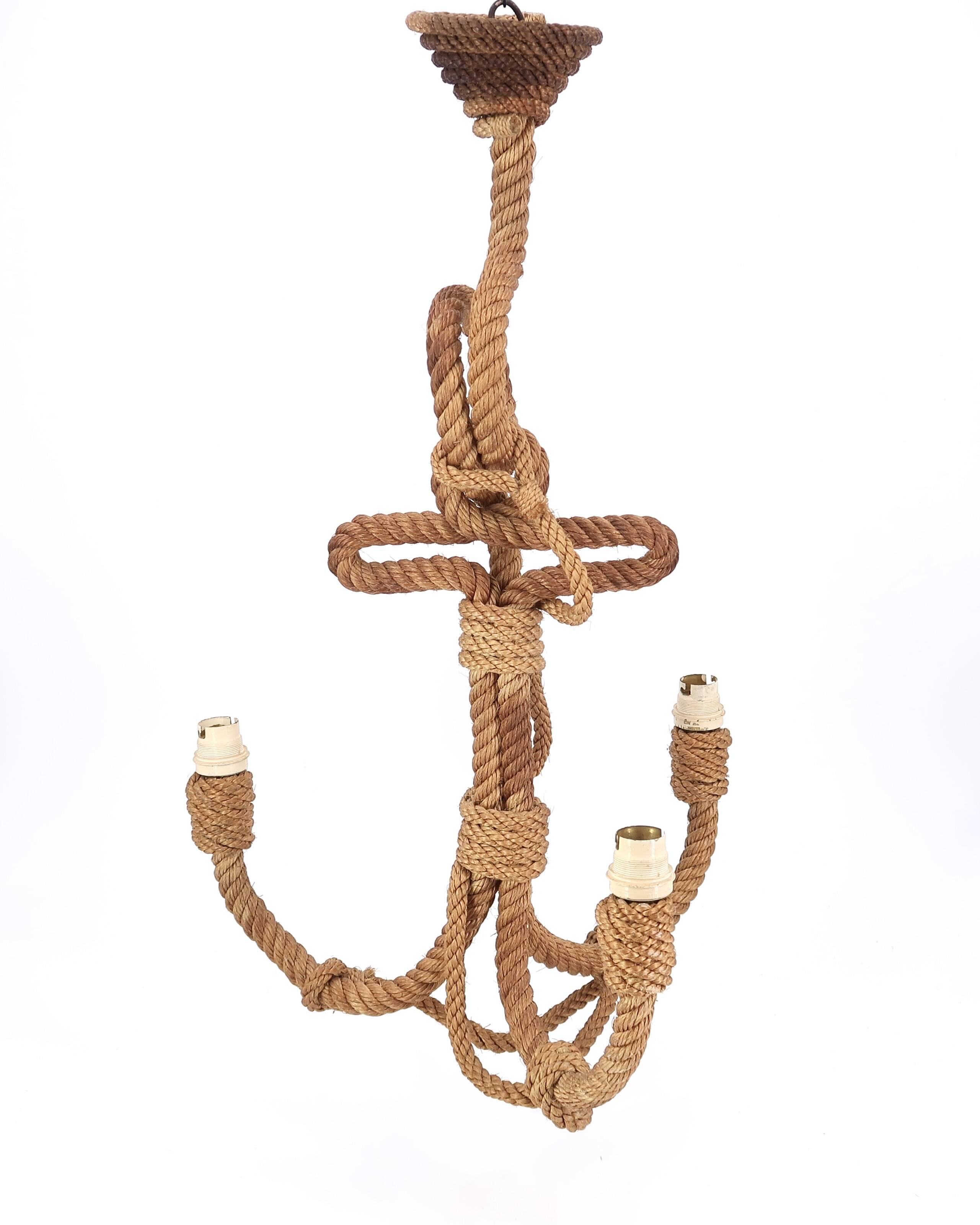 rope anchor chandelier, 1960s