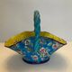 Longwy enamel basket