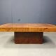 Table basse de bar cachée Hollywood Regency, années 1970