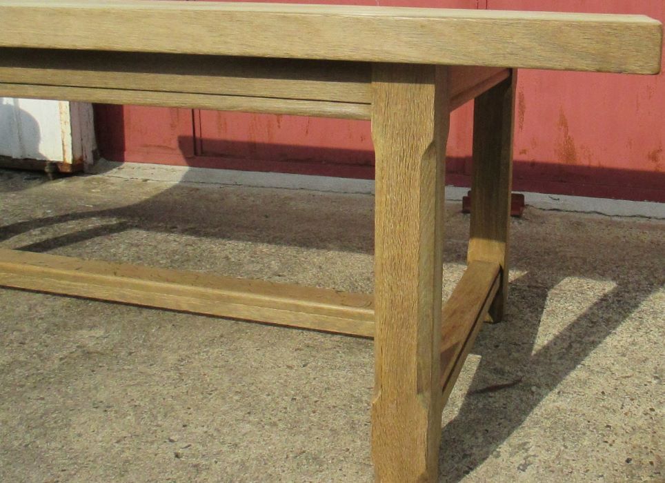 Farm table in washed oak