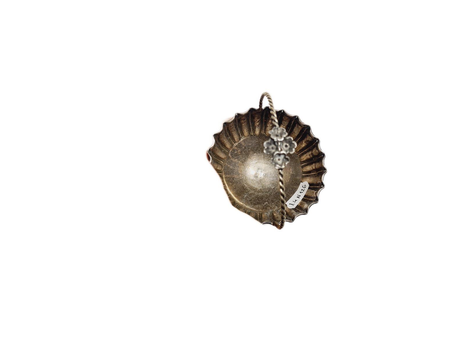 Bol à sucre en argent Art Déco, années 1950
