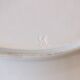 Large thick dish in white porcelain from Paris 19th