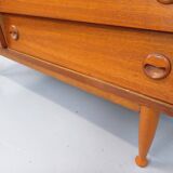 Armoire secrétaire meuble de rangement vintage style scandinave en teck