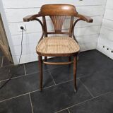 Old caned office chair