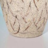 Vintage ceramic vase with glossy lava glaze, foreign vase from the 1960s.