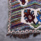 Colorful Boucherouite Azilal Moroccan rug - 97 x 184 cm