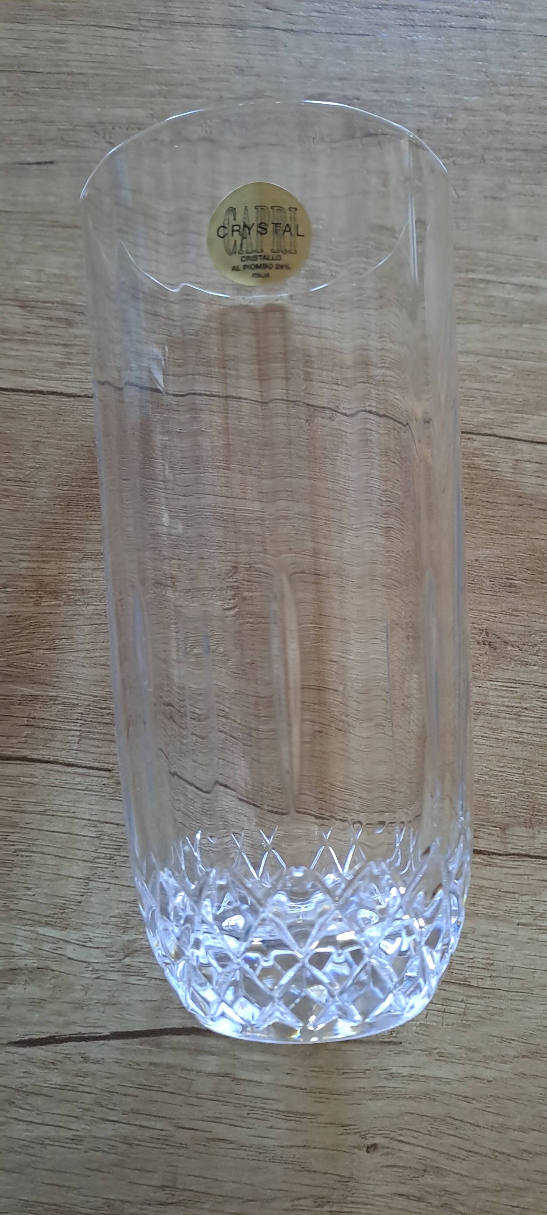 Crystal orangeade glass