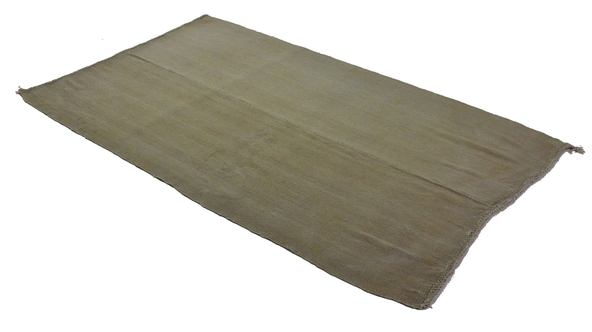 Turkish Kilim Konya 150x253 cm Plain White Minimalist Vintage