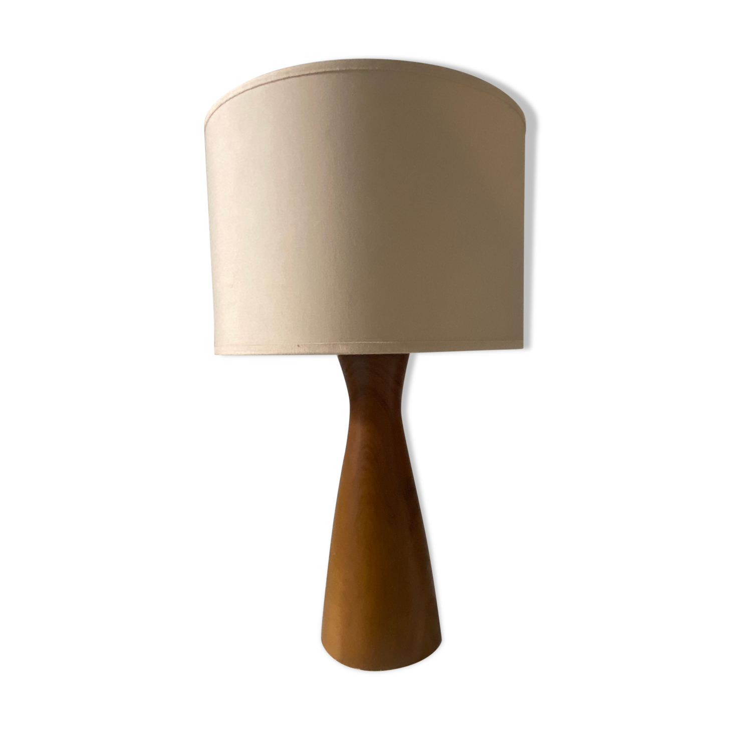 Ceramic lamp, Scandinavian spirit, wood pattern